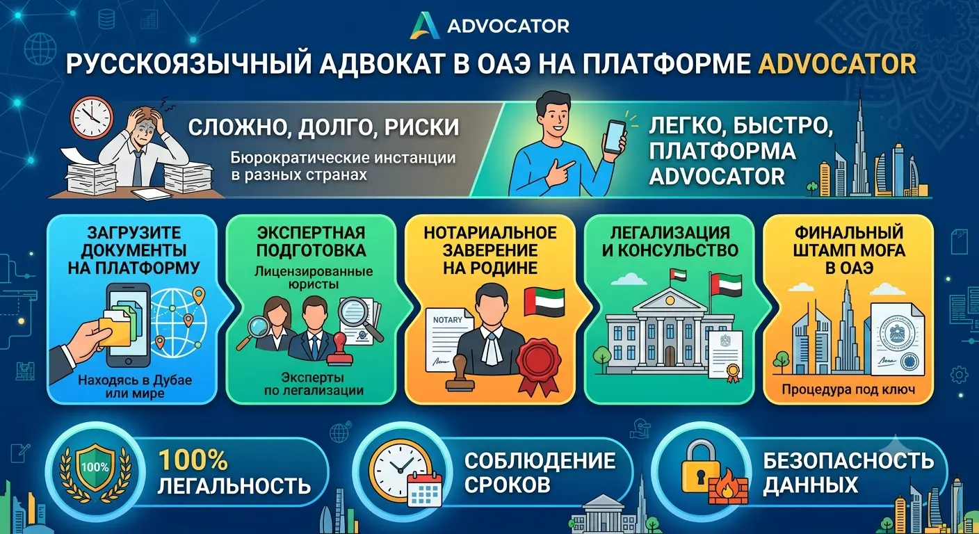Русскоязычный адвокат в ОАЭ Advocator